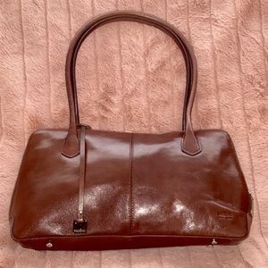 Brown Leather Hobo International Shoulder Bag